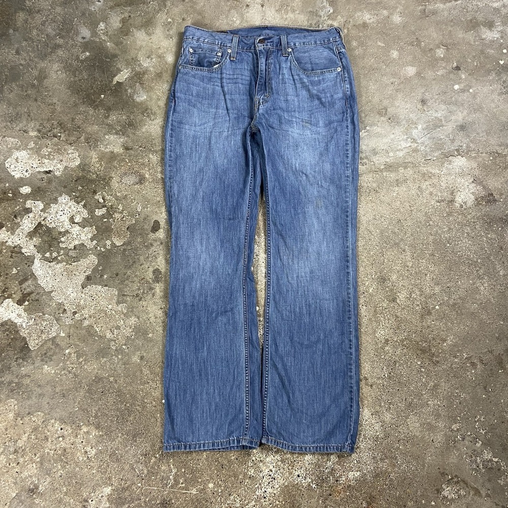 Levi's 527 Jeans Size 33x32 Blue Denim Medium Wash Slim Boot Cut Low Rise